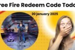 free fire redeem code today 20 january 2025, फ्री फायर रिडीम कोड्स