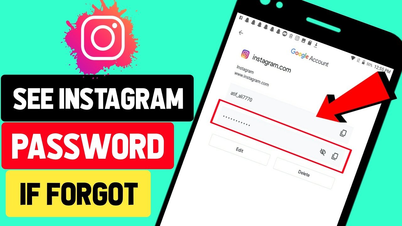 how to see instagram password
