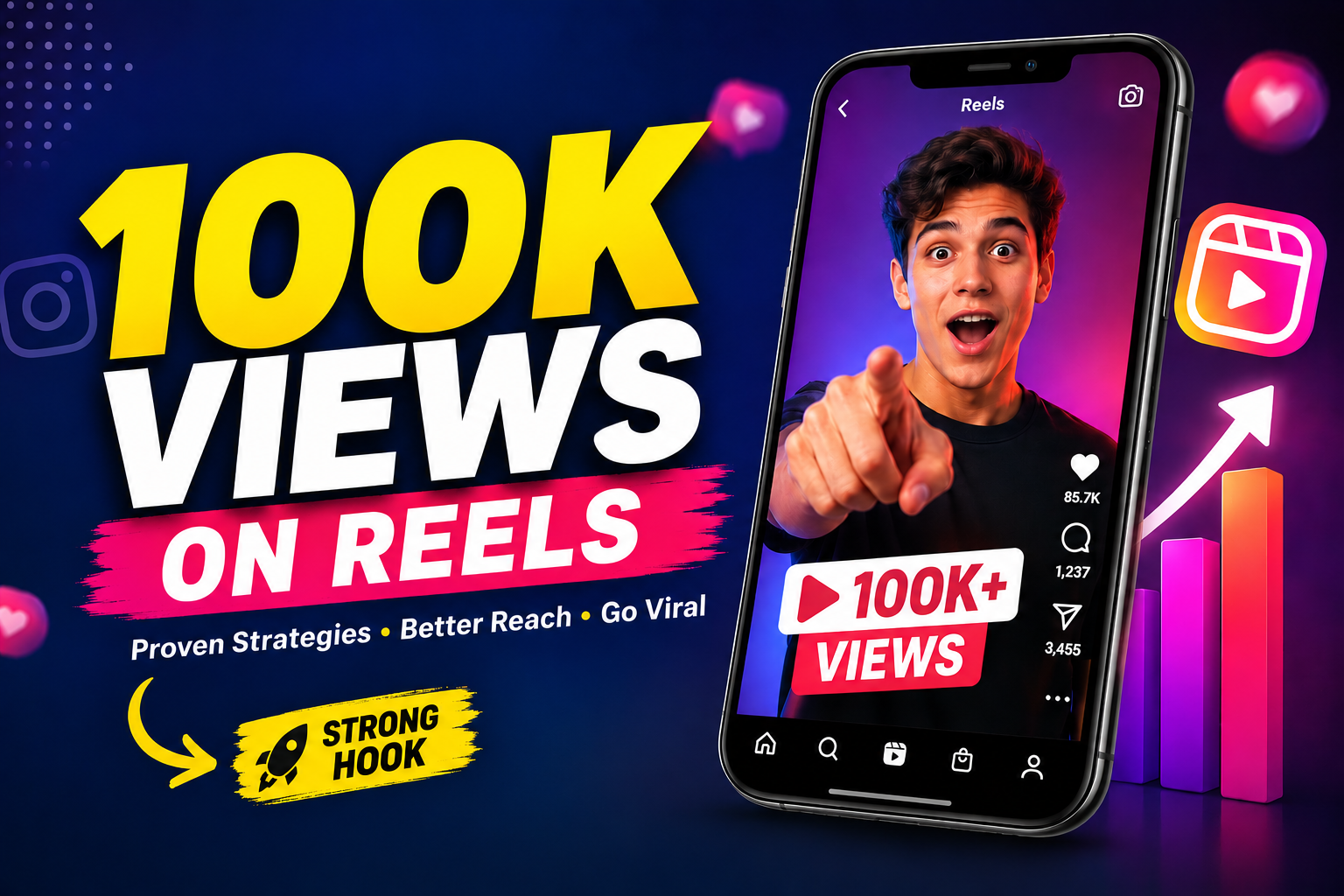 how to get 100k views on reels, how to viral reels on instagram, how to viral instagram reels